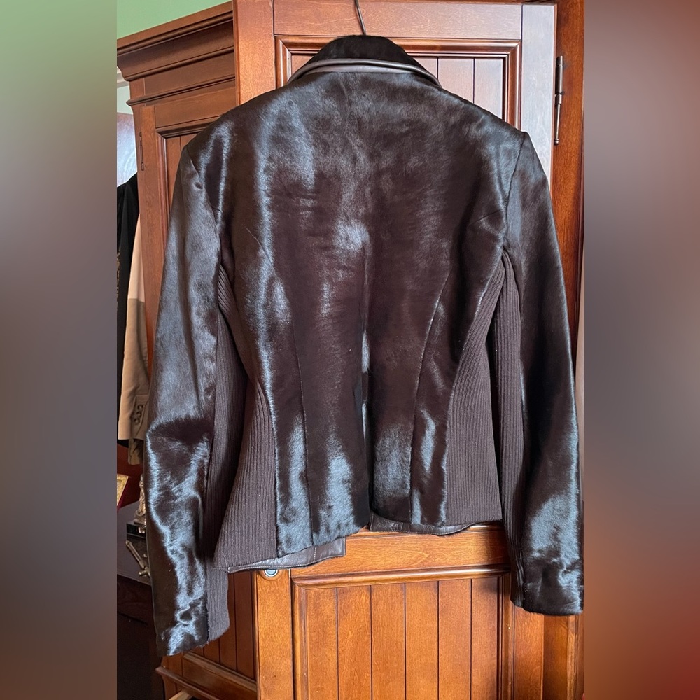 Graeme Black Calf Fur Jacket
